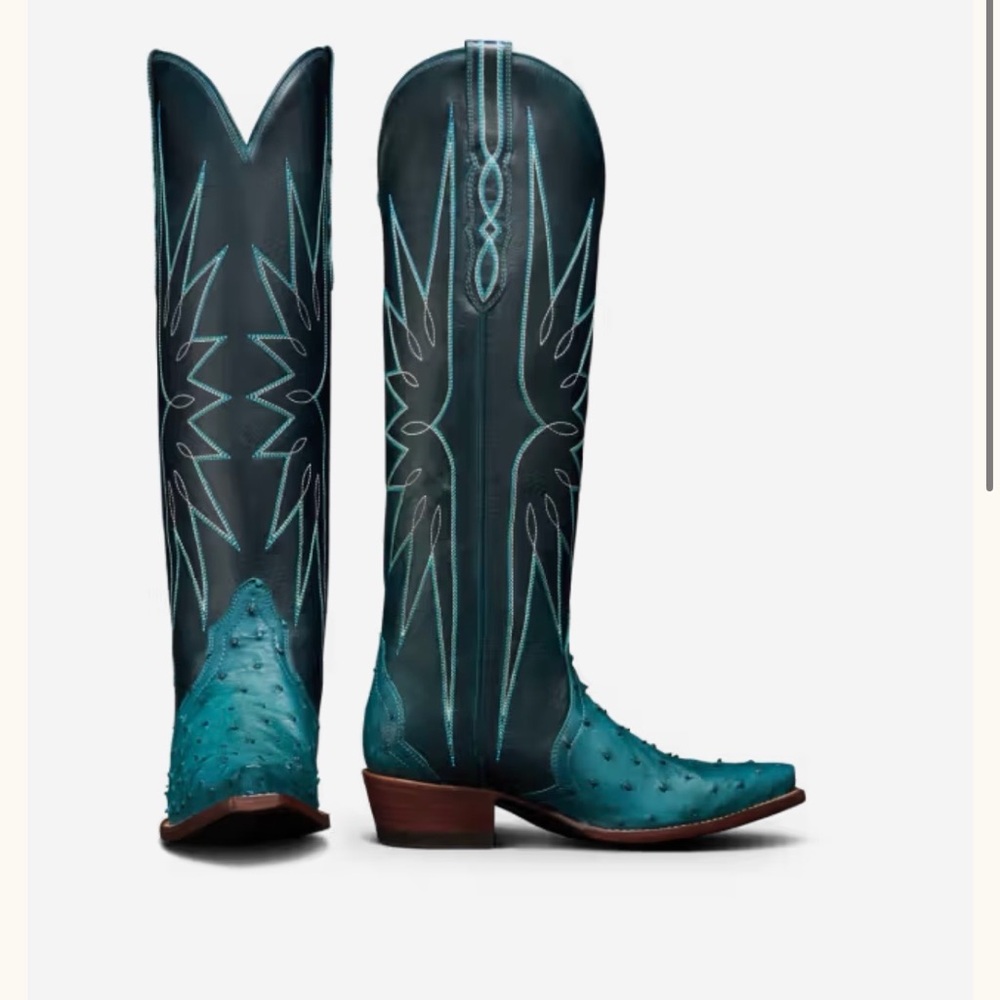 Loretta Azure Ostrich Tecovas